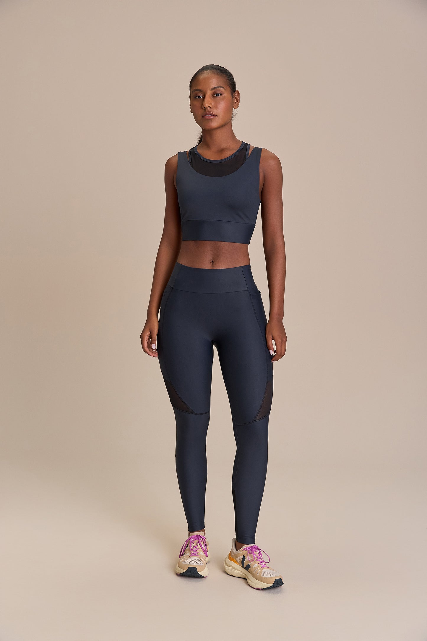 Pocket Upfit Tule Long Leggings